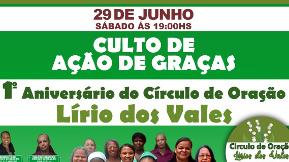 CULTO DE AÇÃO DE GRAÇAS